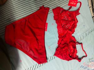 Lace Bra &amp; Panty Set Combo Of 3