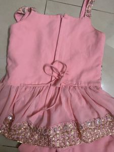 Kids Designer Top And Sharara Set (6-8)