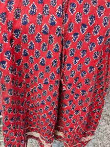 Red &amp; Blue Print Dress