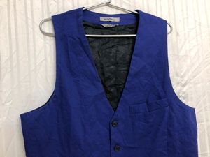 le chateau Navy Blue Waistcoat