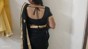 Black Embroidery Saree