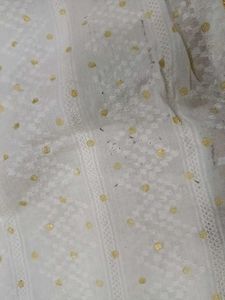 Cotton White saree