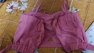 Pink Drawstring Detail Dress