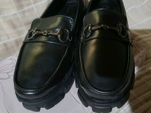 Buckled Heeled Horsebit Loafers