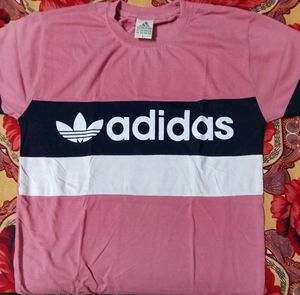 Adidas Pink Graphic Tee