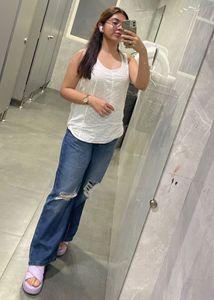 White Chikankari Top