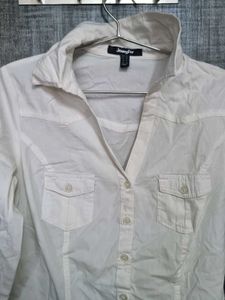 Fitted White Slim-Fit Shirt