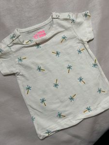 Palm Tree Baby Tee Set