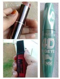 Combo Of Mascara, Lipsticks