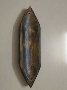 Wood Boat Shape Incense Holder