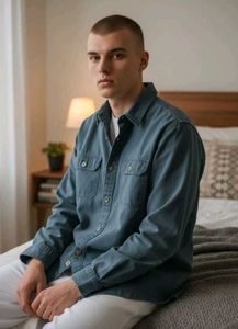 Unisex Casual Button-Down Shirt