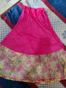 Rose Pink Ethnic Skirt