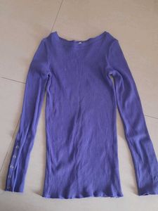 Purple Long Sleeve Top