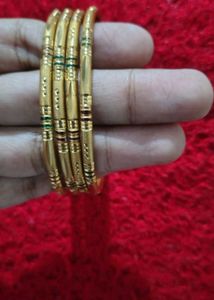Gold Bangles (Set of 4) 2