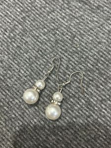 White Pearl Coloured Earring