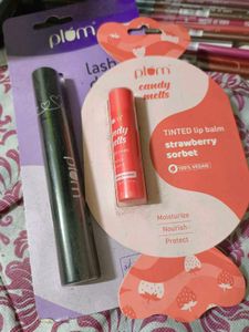 (Sealed)Combo Of Plum Goodness Lip Balm &amp; Mascara