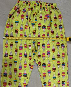 Yellow Pajama Set with Graphic Print