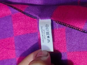 Christian Dior Scarf Shawl DD Logo Wrap Stole Muff