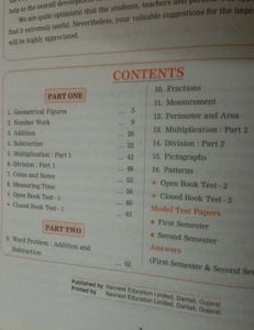 Mathematics IV 4th Class Workbook State Board