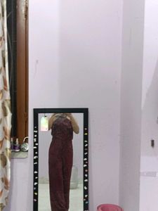 Maroon Colour Jump Suit