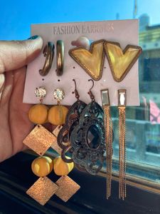 Earrings Card 5 Combo Set