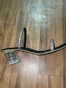 Unique Black Rhinestone Heels