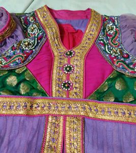 Party Wear Anarkali Top Medium Size