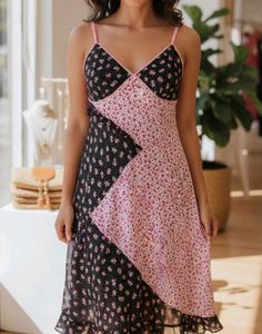Floral Print Slip Dress