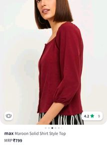 Max A Line Shirt Style Top