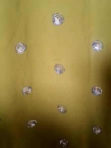 Olive Green Embellished Kurti