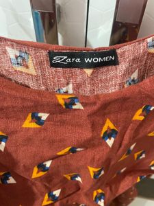 Casual Brown Printed Dress