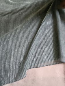 Pleated metallic Shimmer Hijab / Duppatta