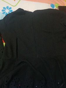 Black Pemplum Top