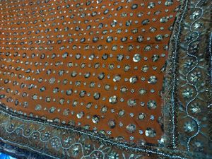 beautiful sequence saree