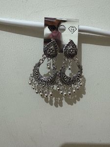 Silver Boho Dangle Earrings
