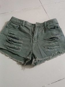 Forever 21 Olive Green Hot Pants