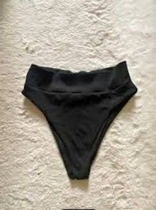 Shein Black High-Waisted Bikini Bottoms