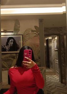 Red Long Sleeve Top
