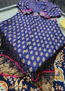 💙 Blue Anarkali  Gown