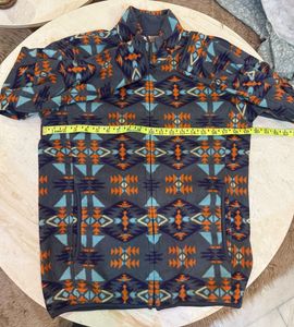 uniqlo Patterned Zip-Up Fleece Jacket