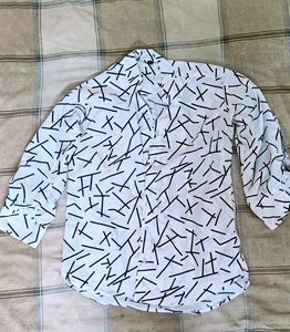 Abstract Print Button-Down