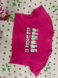 Hot Pink Crop Top