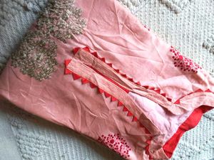 Pink Embroidered Kurti