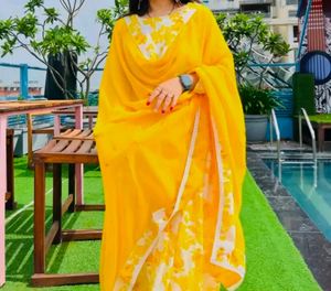 Yellow Anarkali