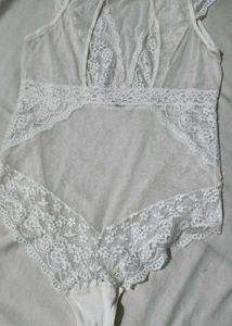 White Lace Bodysuit