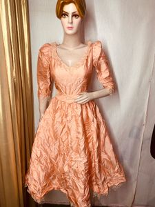 Peach Vintage Style Dress