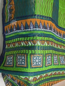 Brasso Jute Silk Hand Print Saree