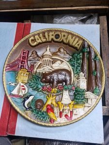 California Souvenir Plate