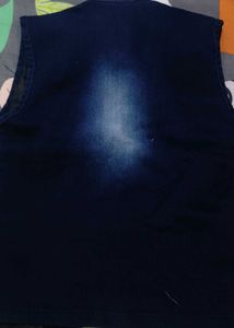 Denim Vest with Buttons