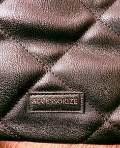 Accessorize London Faux Leather Quilted Handbag